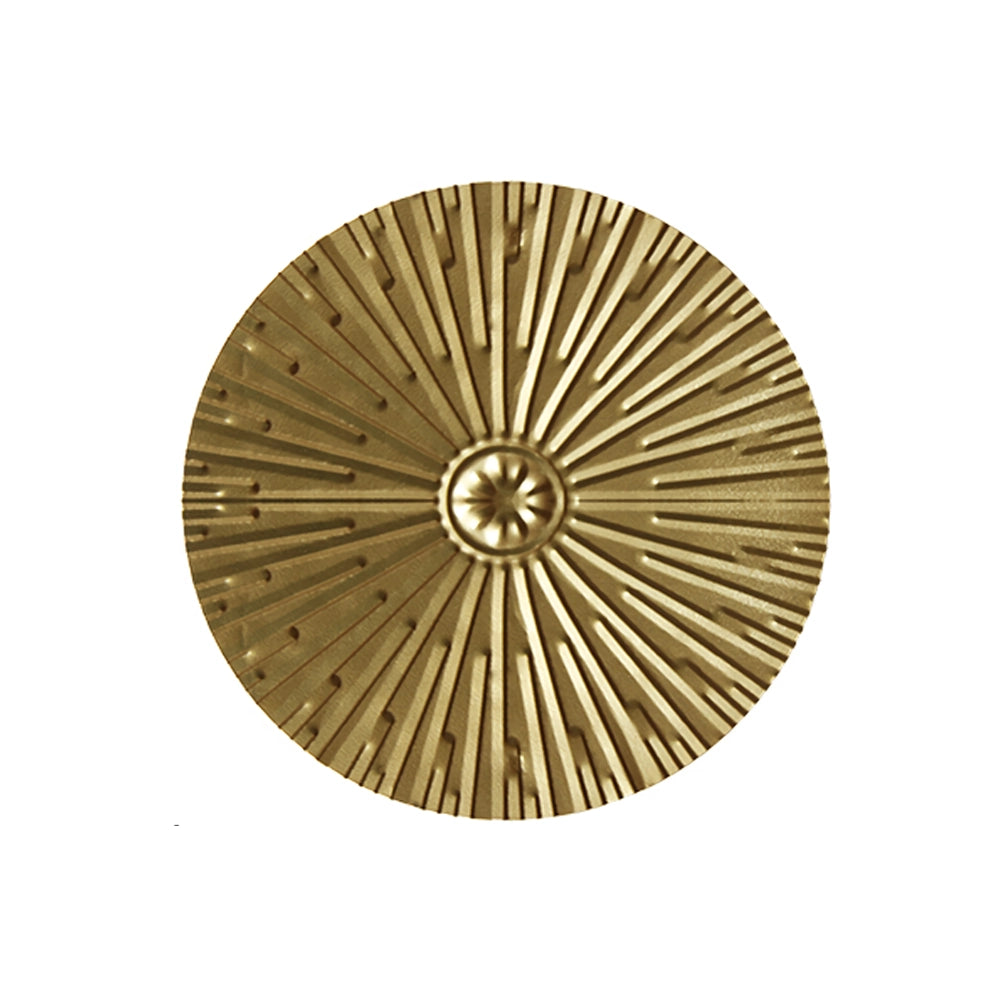 Elegant Round Gold Metal Wall Hanging Decoration