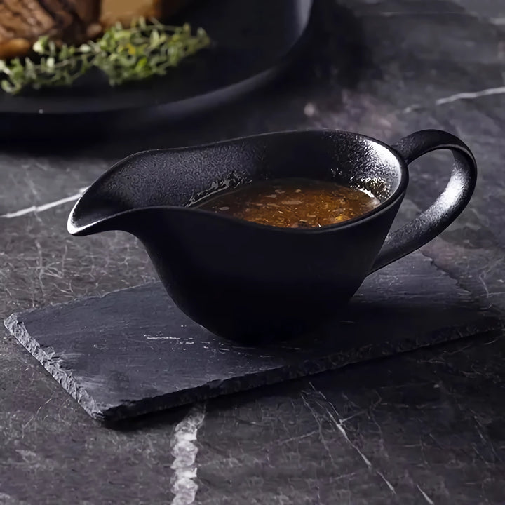 Elegant Ceramic Gravy Boat for Sauces and Dressings - 220ml