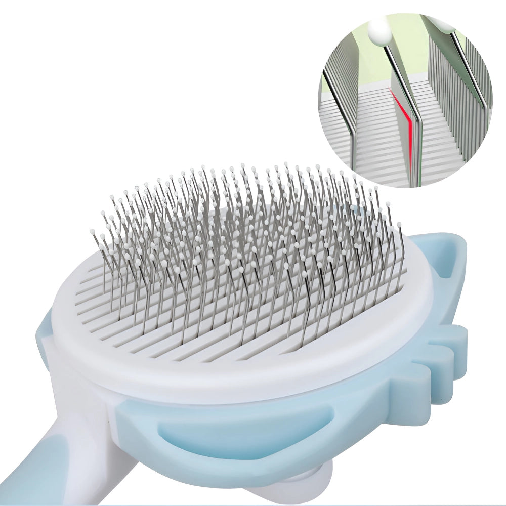 Self-Cleaning Pet Grooming Brush - Dog & Cat Hair Remover