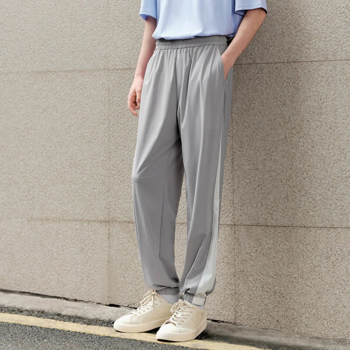 Men's Summer Color-Block Jogger Pants