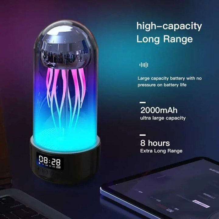 Mini Jellyfish Bluetooth Speaker with Colorful Lamp and Octopus Audio