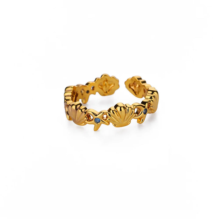 Cubic Zirconia Turtle Ring