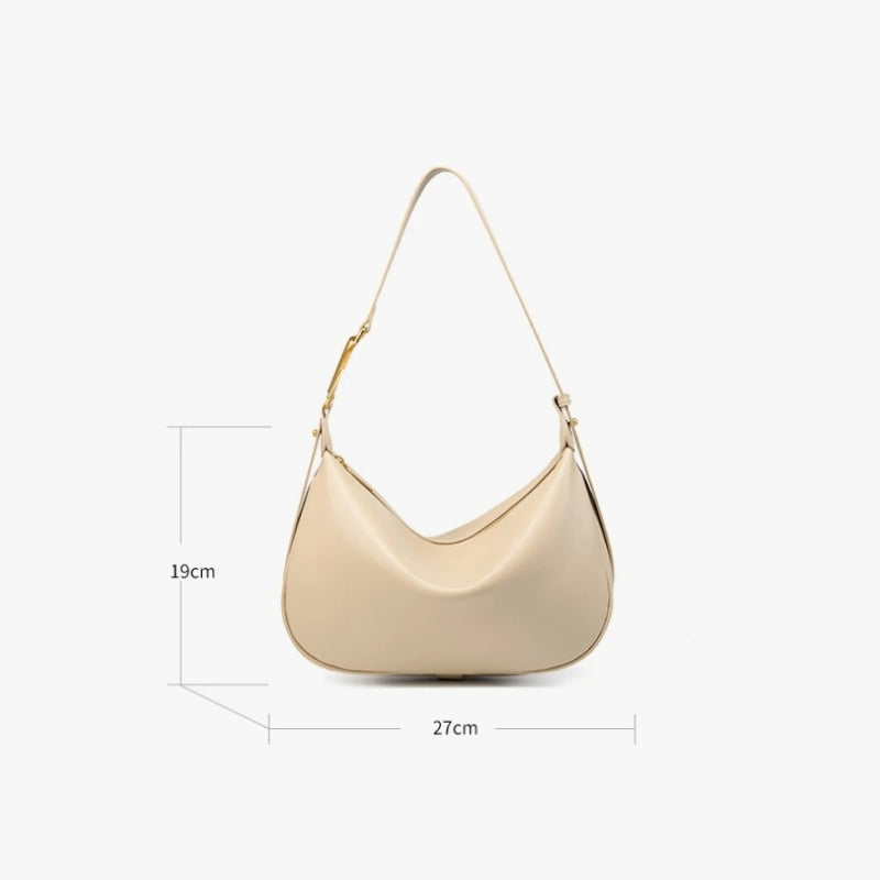 Luxury Soft Leather Dumpling Crossbody Bag