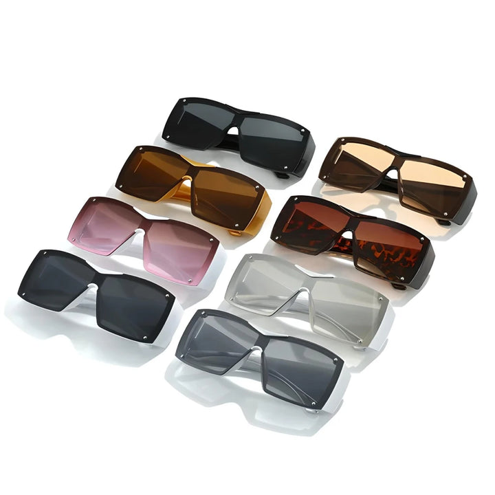 Oversized Square Sunglasses with UV400 Lenses