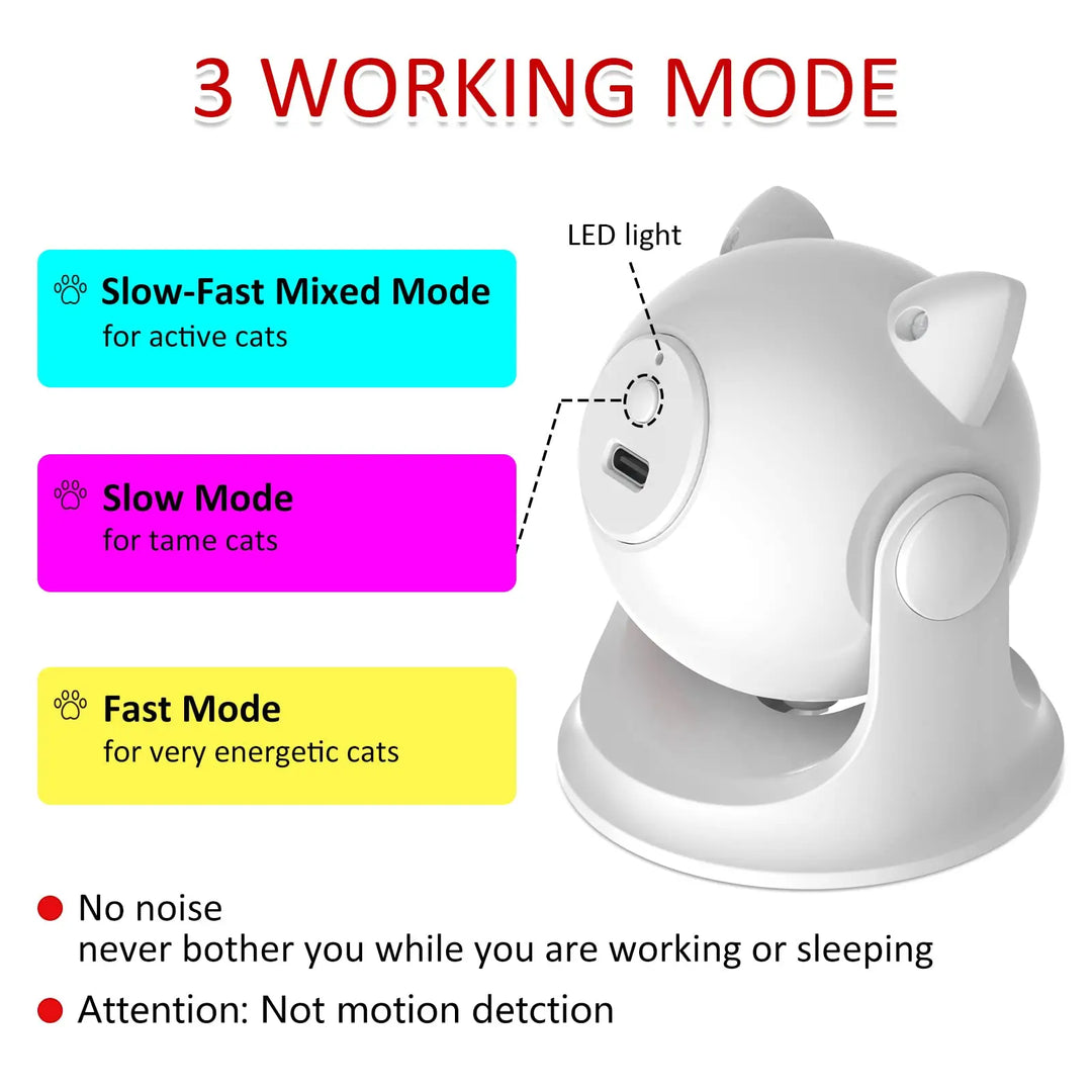 Automatic Rechargeable Laser Cat Toy