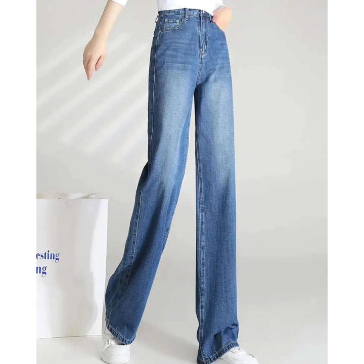 Women’s High Waist Loose Wide Leg Denim Pants