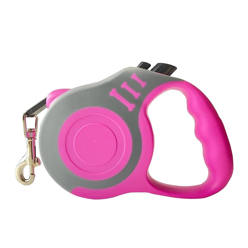 Retractable Nylon Dog Leash: Durable, Automatic, and Stylish