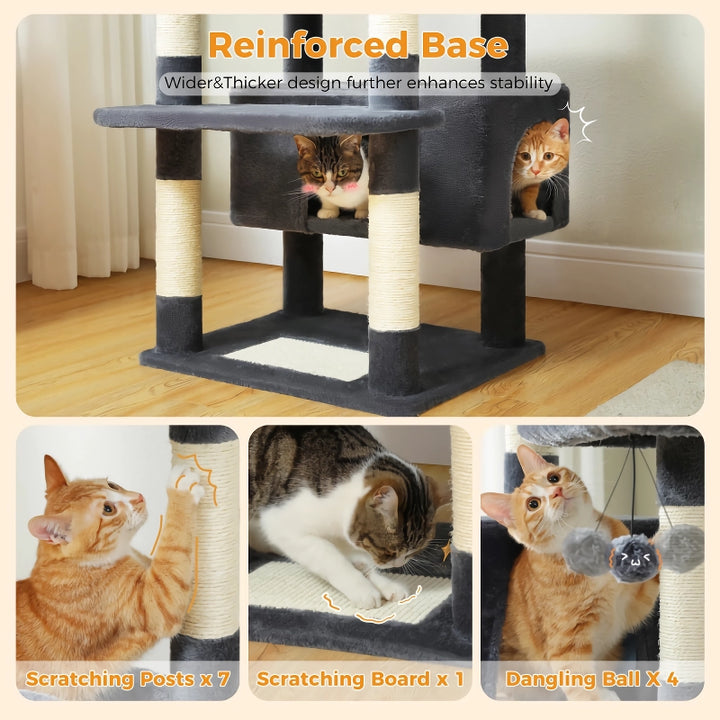 Large Cat Tree Tower for Indoor Cats