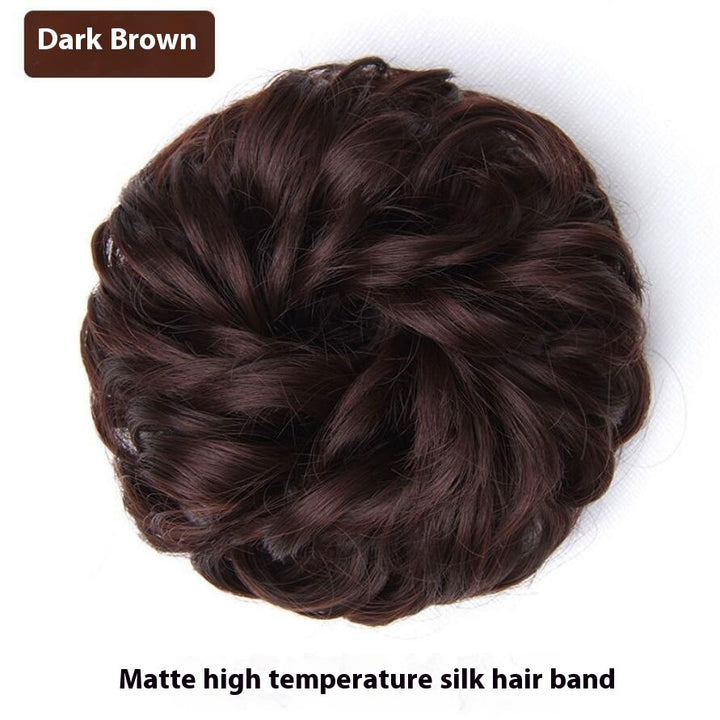 Wig Hair Band Bun Hair Band Fluffy Matte Simulation