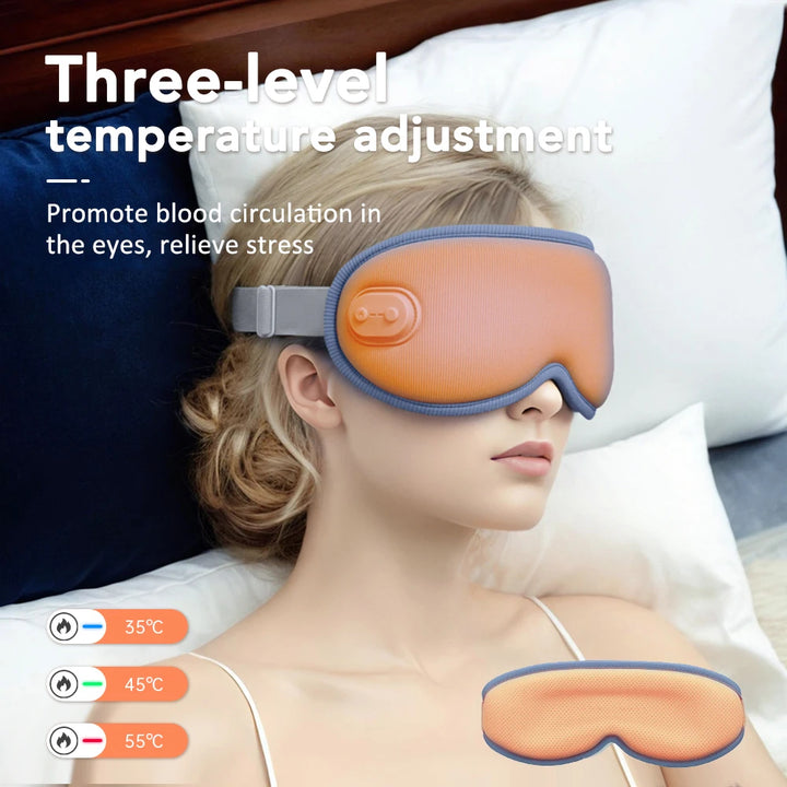 Electric Graphene Hot Compress Massage Eye Mask