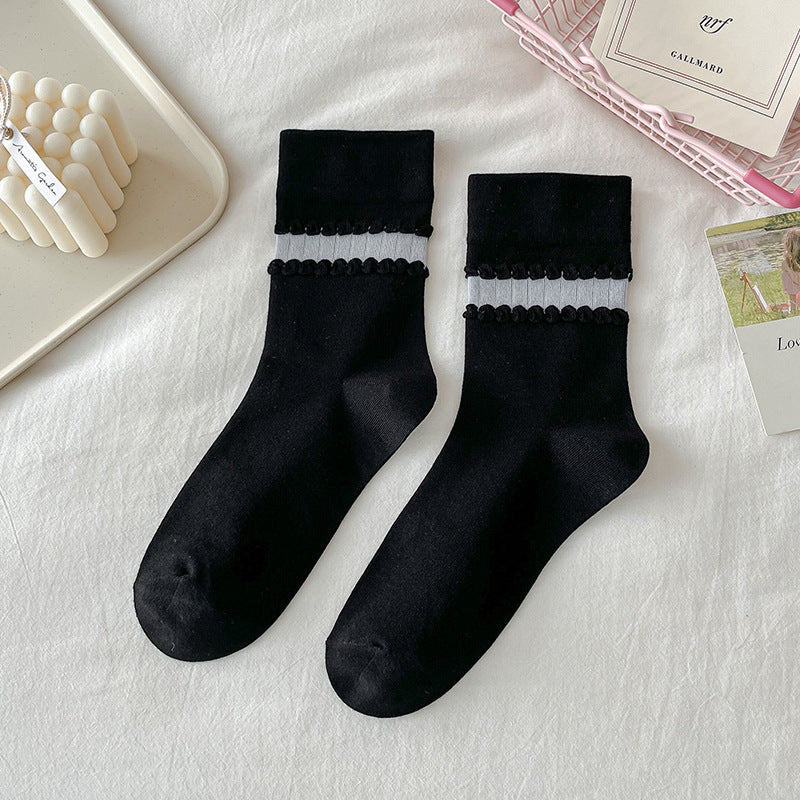 Women's Mid-Tube Cotton Socks