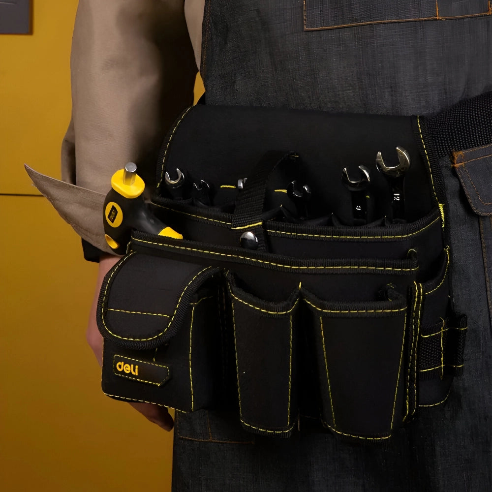 Multifunctional Waist Tool Bag with Reinforced Structure and Comfortable Grip