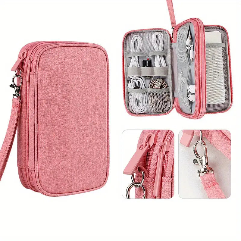 Compact Travel Organizer for Digital Accessories