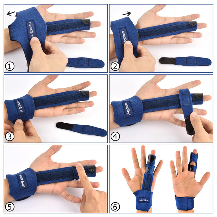 Adjustable Finger Splint Brace with Aluminum Alloy Stabilizer