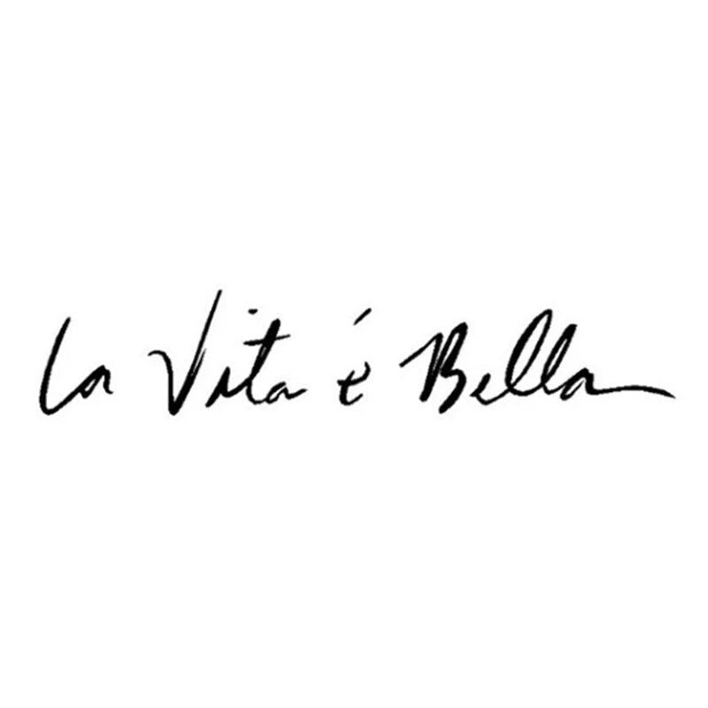 La Vita E Bella Life Quote Car Sticker