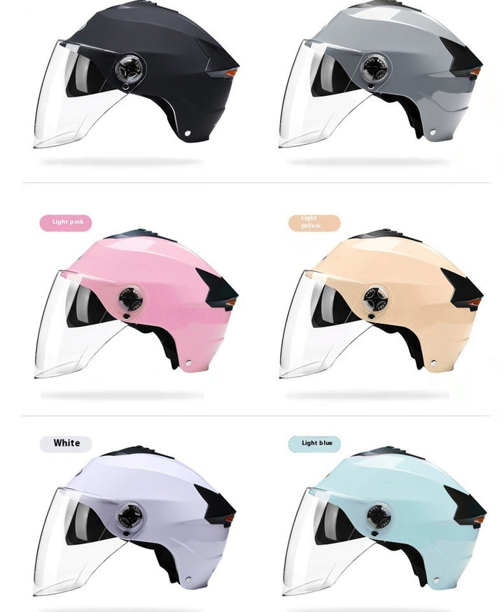 Electric Bicycle Helmet Men's And Women's Four Seasons Universal Battery Car Helmet