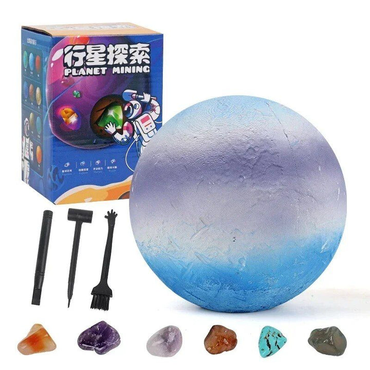 Solar System Gem Mining Kit: Children's Educational Archaeology Toy