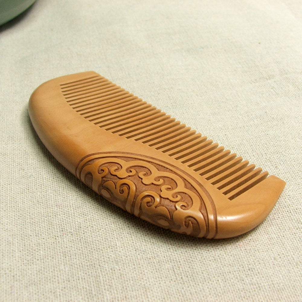 Peach Wood Hair Brush