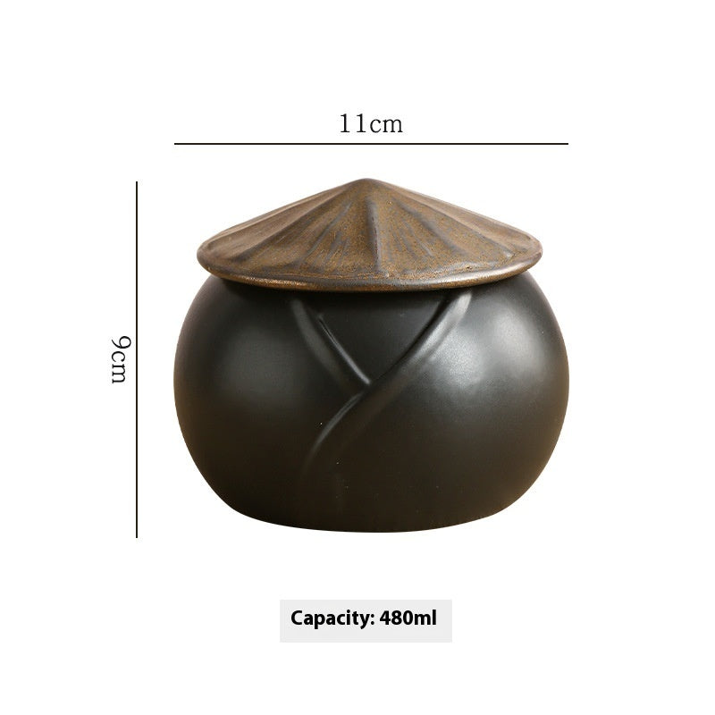 Ceramic Bamboo Hat Slow Cooker Steam Eggs Bowl With Cover