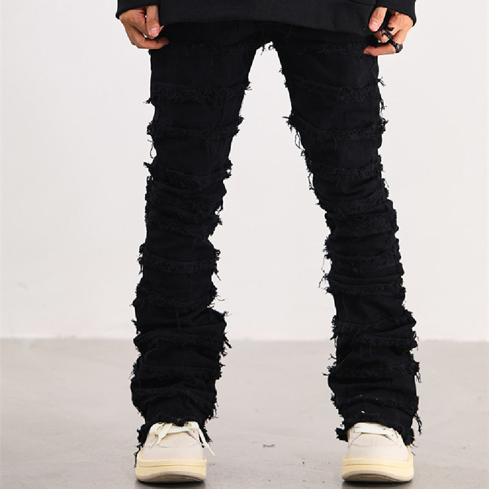 American Erosive Destruction Raw Edge High Street Jeans