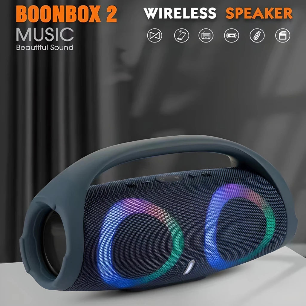 DynamicBeat Portable 100W Bluetooth Speaker with RGB Lights