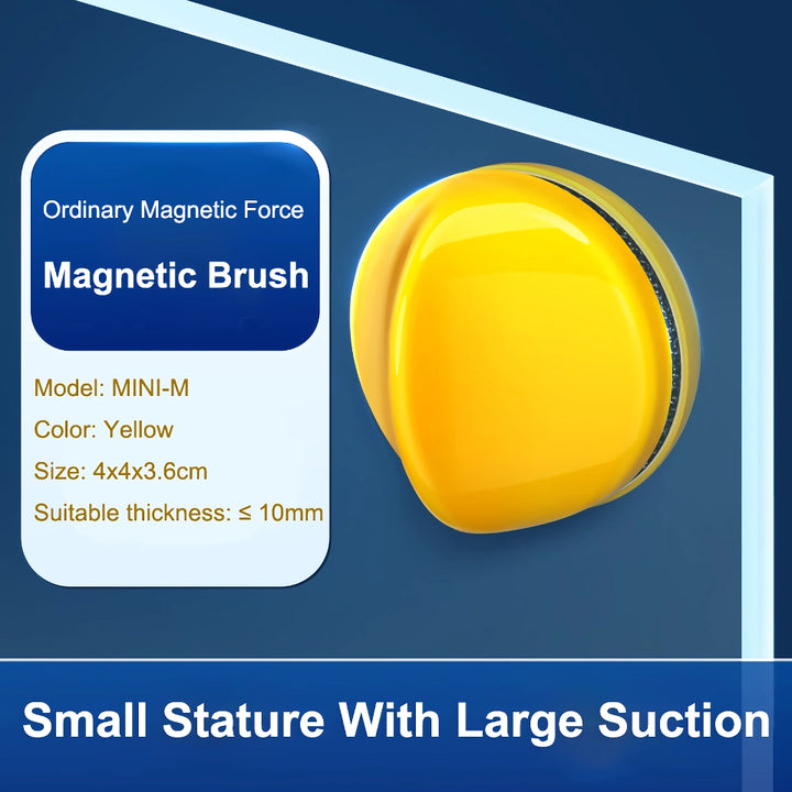 Mini Magnetic Fish Tank Brush - Double-Sided Glass Cleaner for Algae Removal