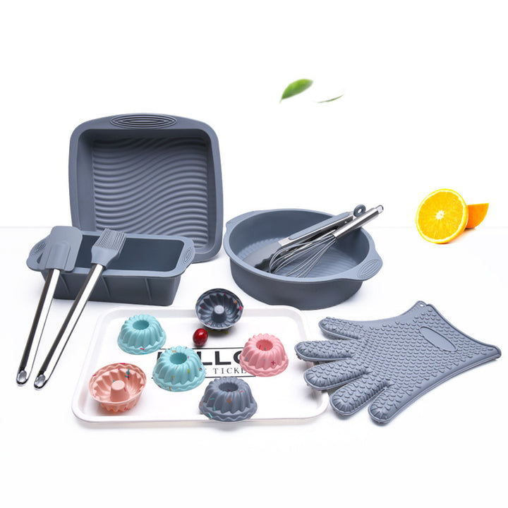 Easy To Clean High Temperature Resistant Silicone Cake Tool Baking Set