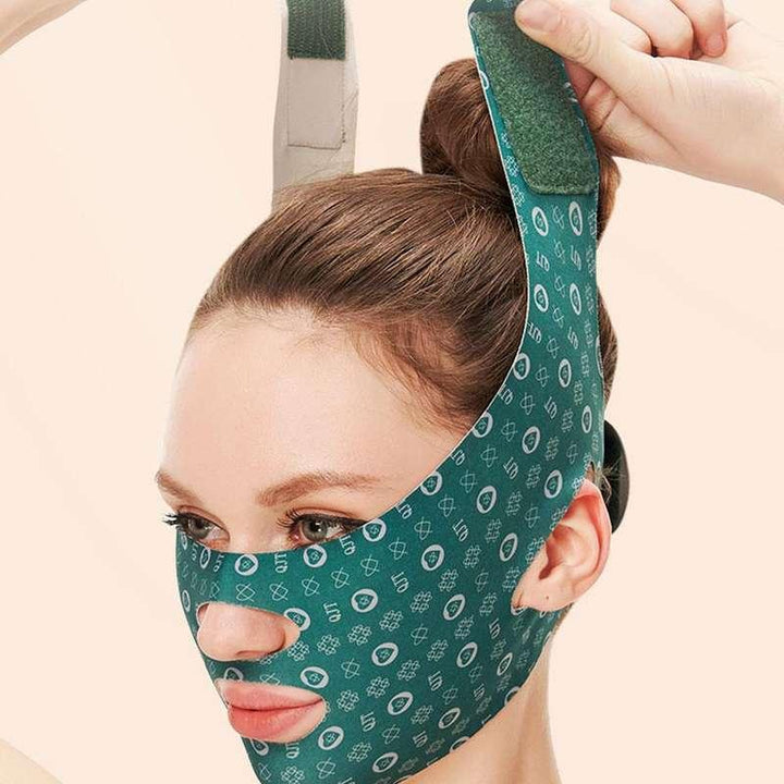 Adjustable Face Sculpting and Lifting Sleep Mask - Reduce Double Chin and Enhance Facial Contours