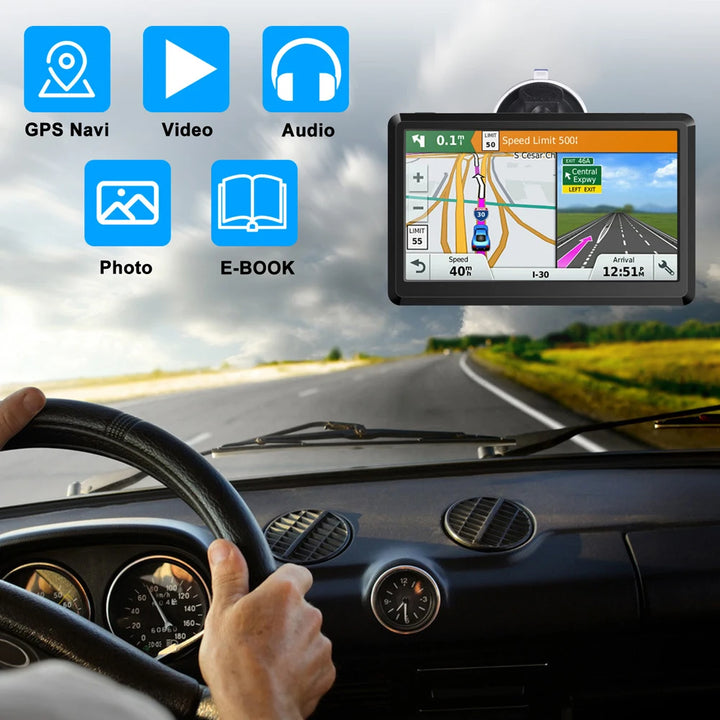 7-Inch GPS Navigation System with HD Touch Screen