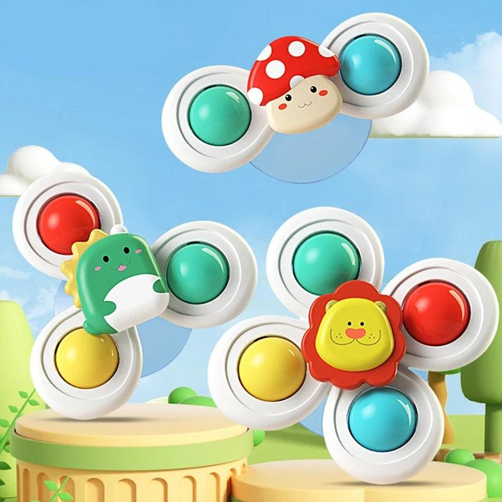 Colorful Suction Cup Spinner Toys