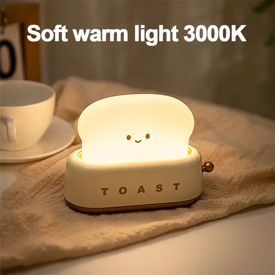 Charming Toaster Cartoon LED Night Light