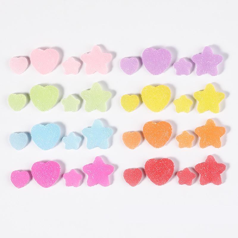 Heart/Star Shaped Nail Resin Charms