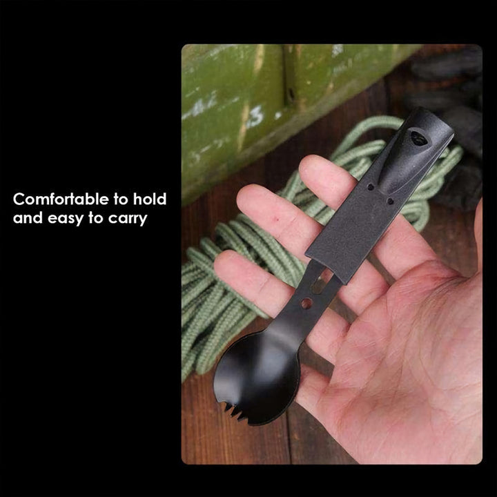 Multifunctional Camping Spoon Fork Cutter