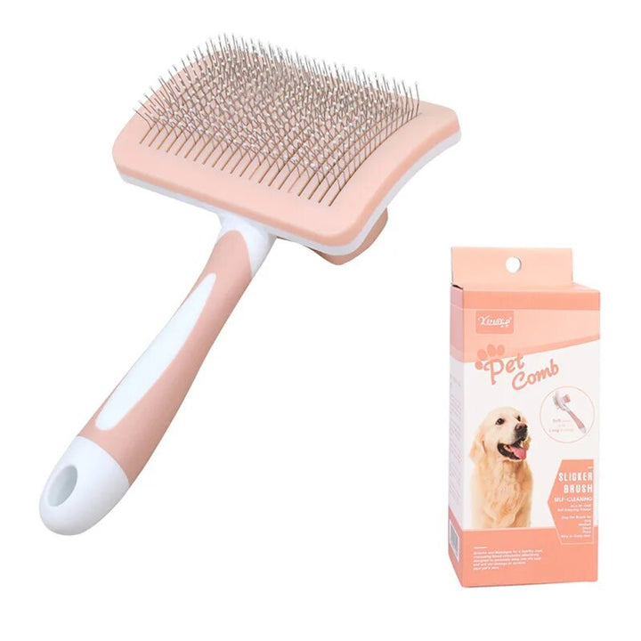 Self-Cleaning Cat Brush Pet Hair Comb: Grooming Essential for Happy Pets