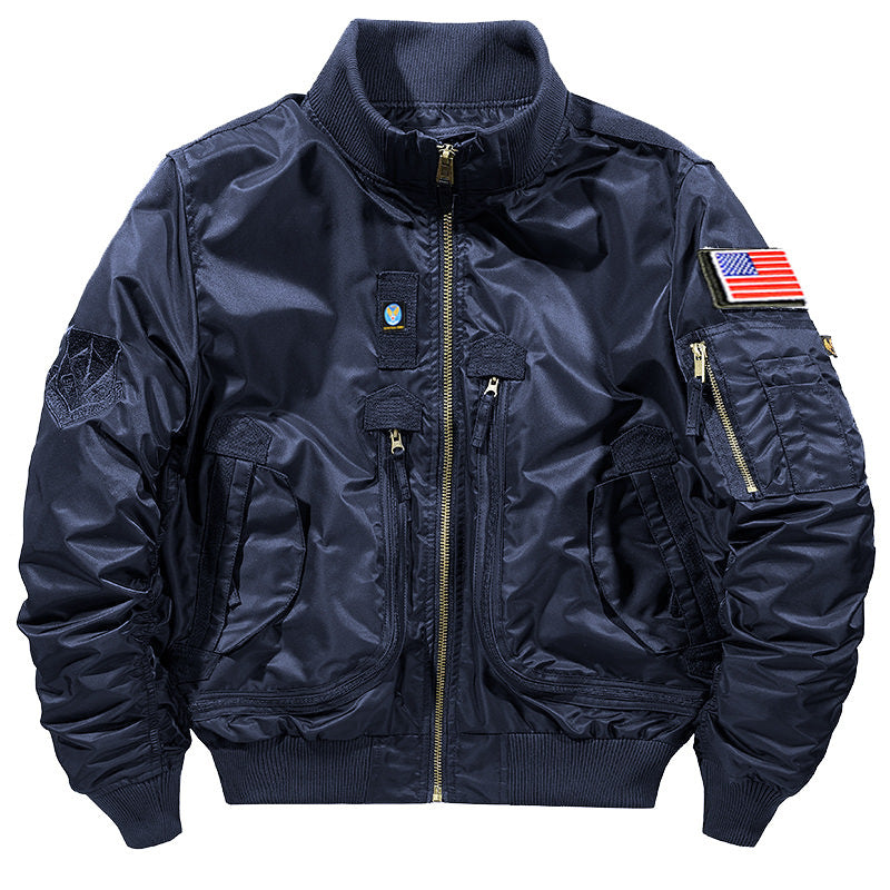 Men's Jacket Spring And Autumn Baseball Uniform Pilot Jacket Casual Jacket