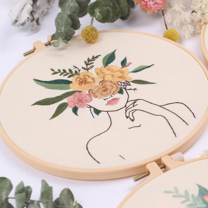 Embroidery Kit for Beginners with Patterns and Instructions