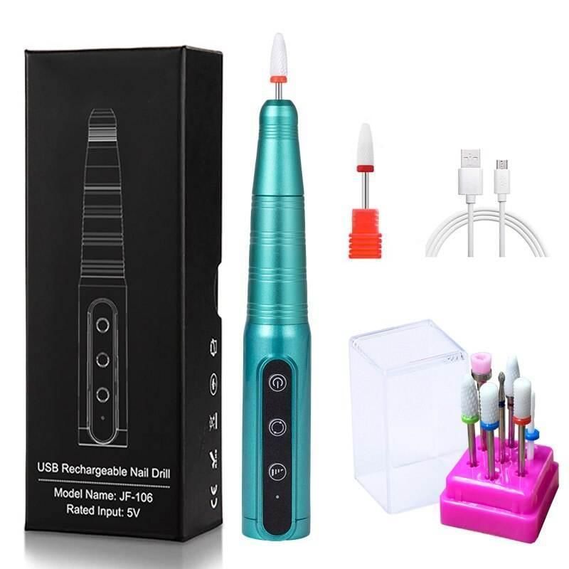 Wireless 35000RPM USB Nail Drill Pen: Portable Rechargeable Manicure & Pedicure Tool