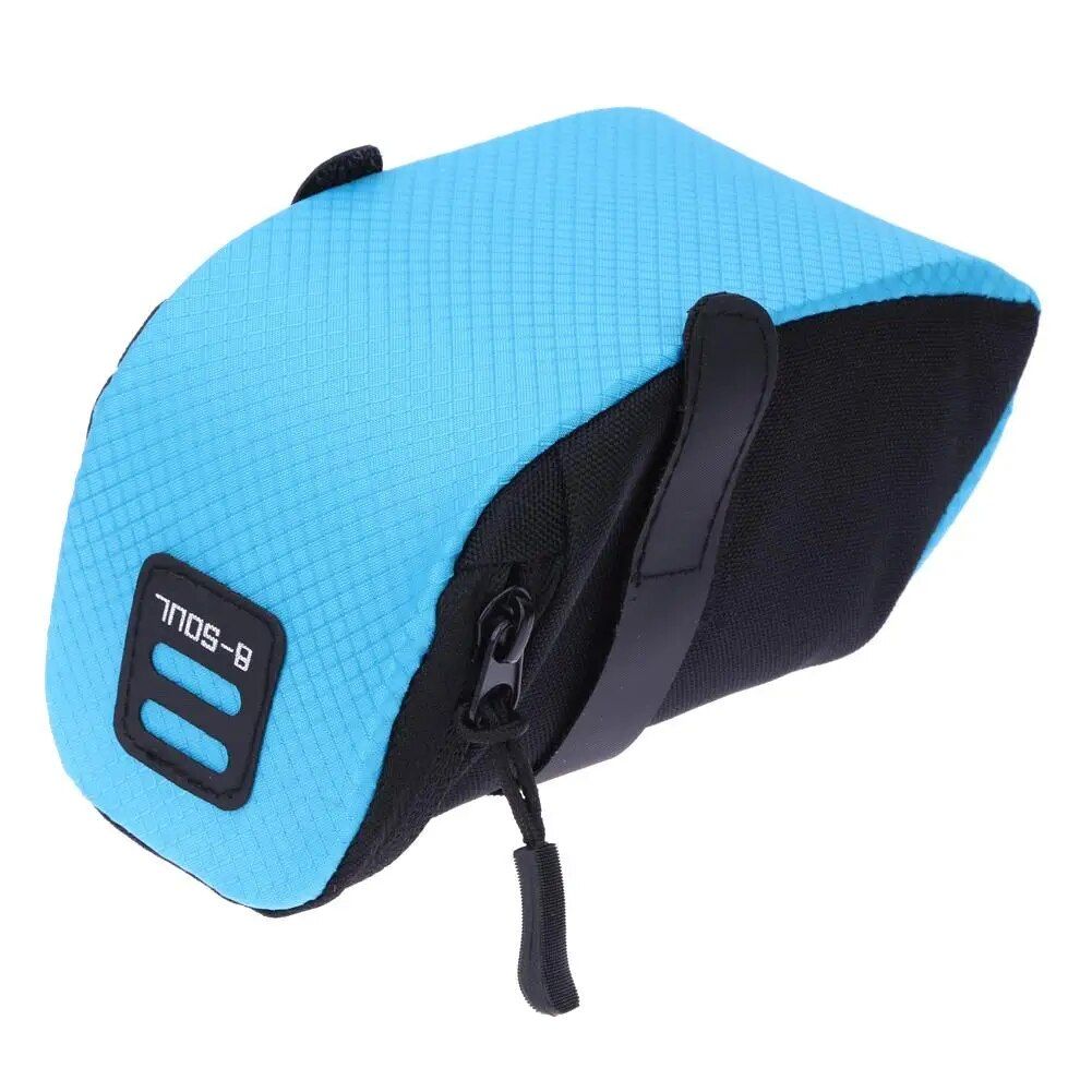 Compact High-Visibility Cycling Saddle Bag: Durable, Reflective, & Spacious