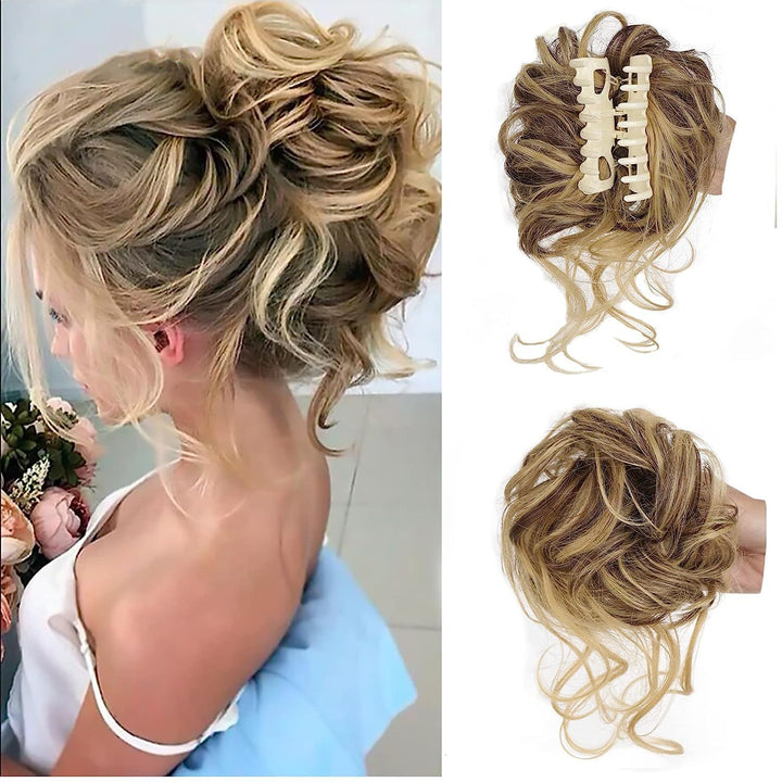 Women's Wig Bun Messy Curly Hair Bun