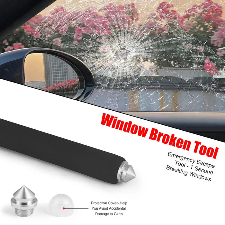 Adjustable Universal Car Anti-Theft Steering Wheel Lock with Emergency Hammer