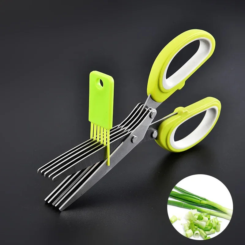 Multi-Layer Stainless Steel Herb Scissors