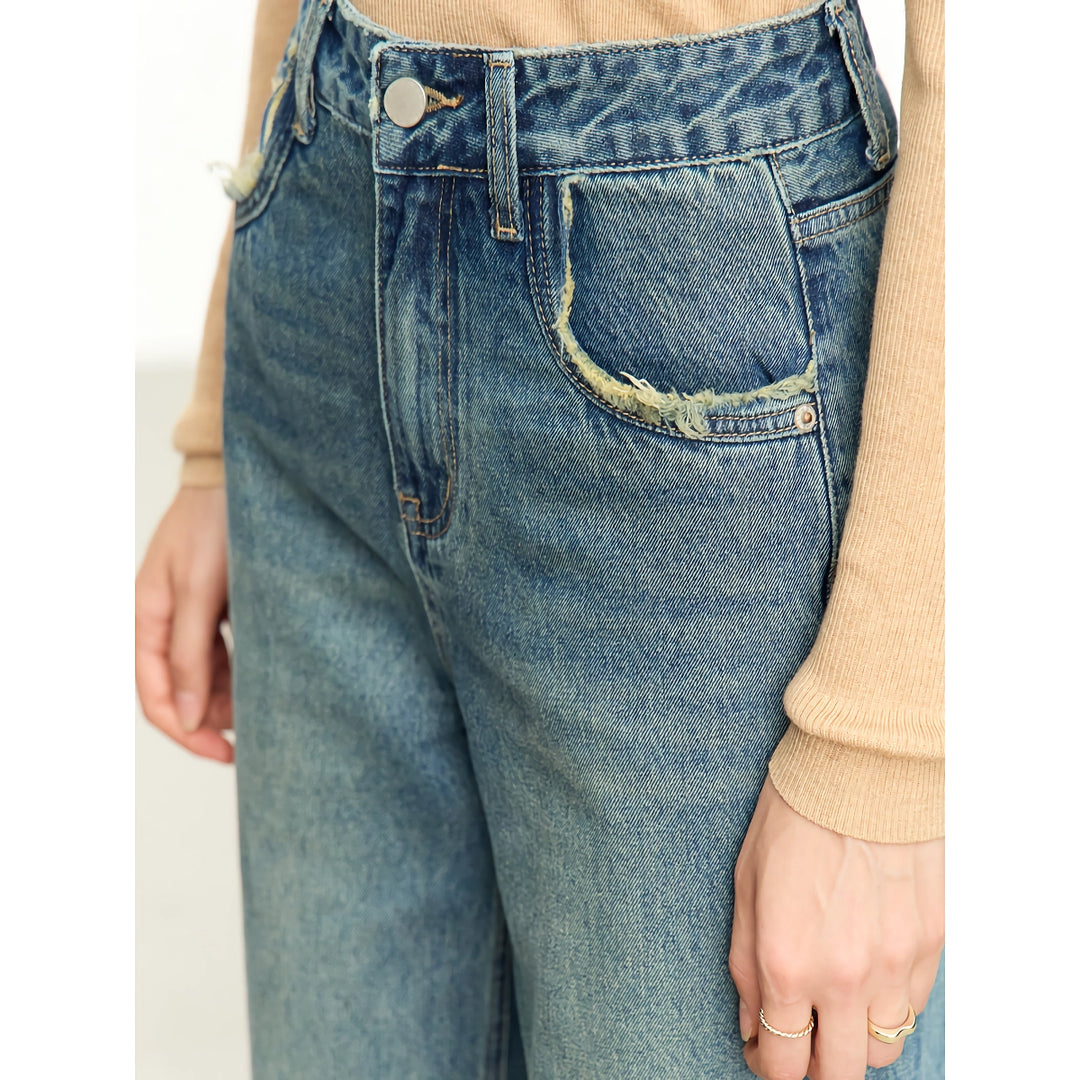 Minimalist Loose Fit Women's Office Jeans