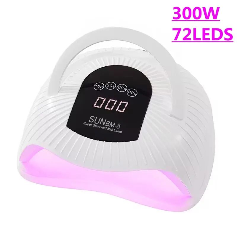 UV LED Nail Dryer Lamp 143W - 72 Beads, Quick Gel Polish Curing with Smart Sensor