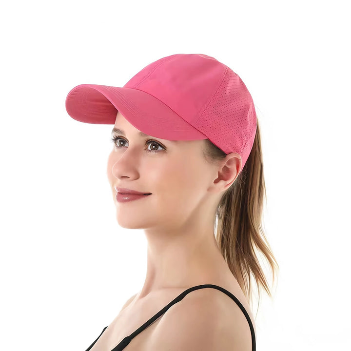 Summer Mesh Ponytail Baseball Sports Cap for Women