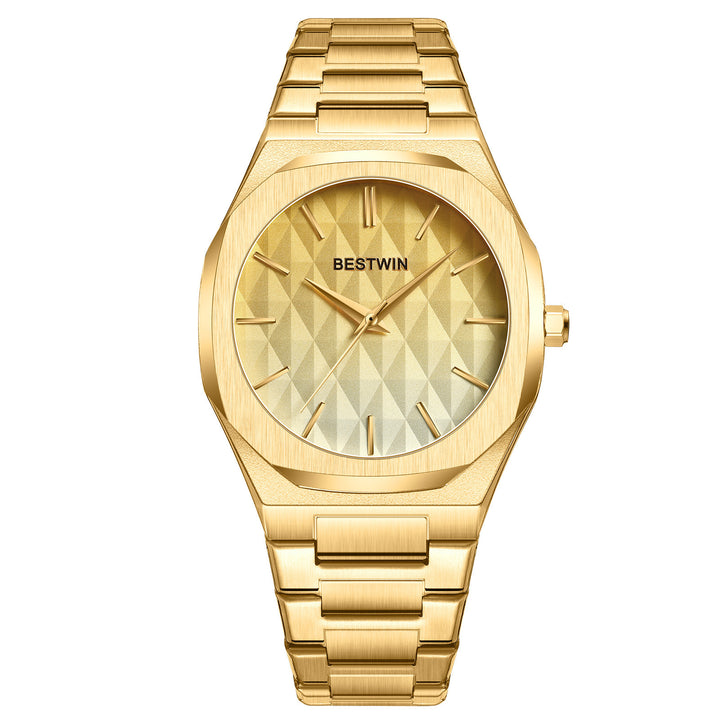 Embossed Dial Fashion Men's Watch