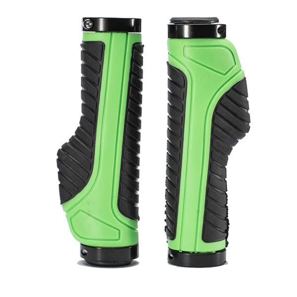 Shock-Absorbing Double Lock Bicycle Grips for MTB and Road Bikes