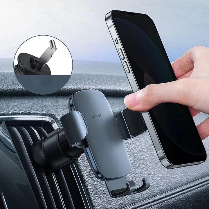 Metal Car Air Vent Phone Holder - Secure & Stylish Mount