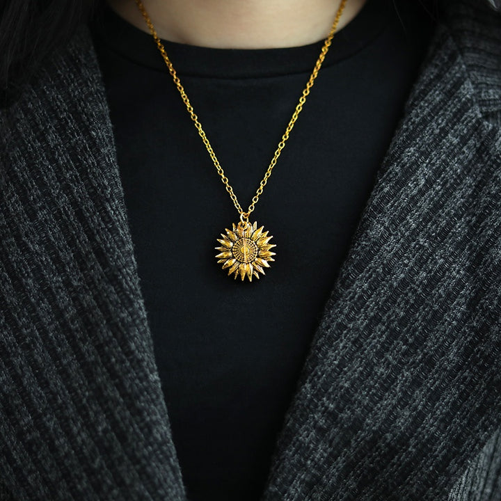 Sunflower Necklace Pendant