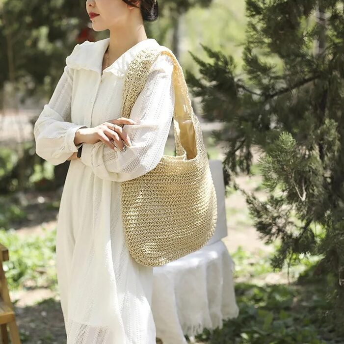 Straw Women Shoulder Bag