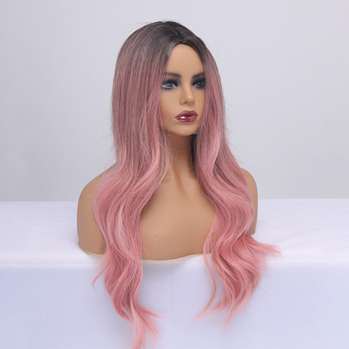 Chemical Fiber Wig Female Long Curly Hair